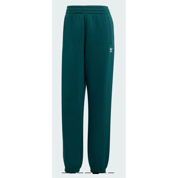 🏃‍♀️🏃‍♀️ NWT Adidas Essentials Fleece Loose Joggers in Aurora Ivy – Size Medium - Picture 7 of 11